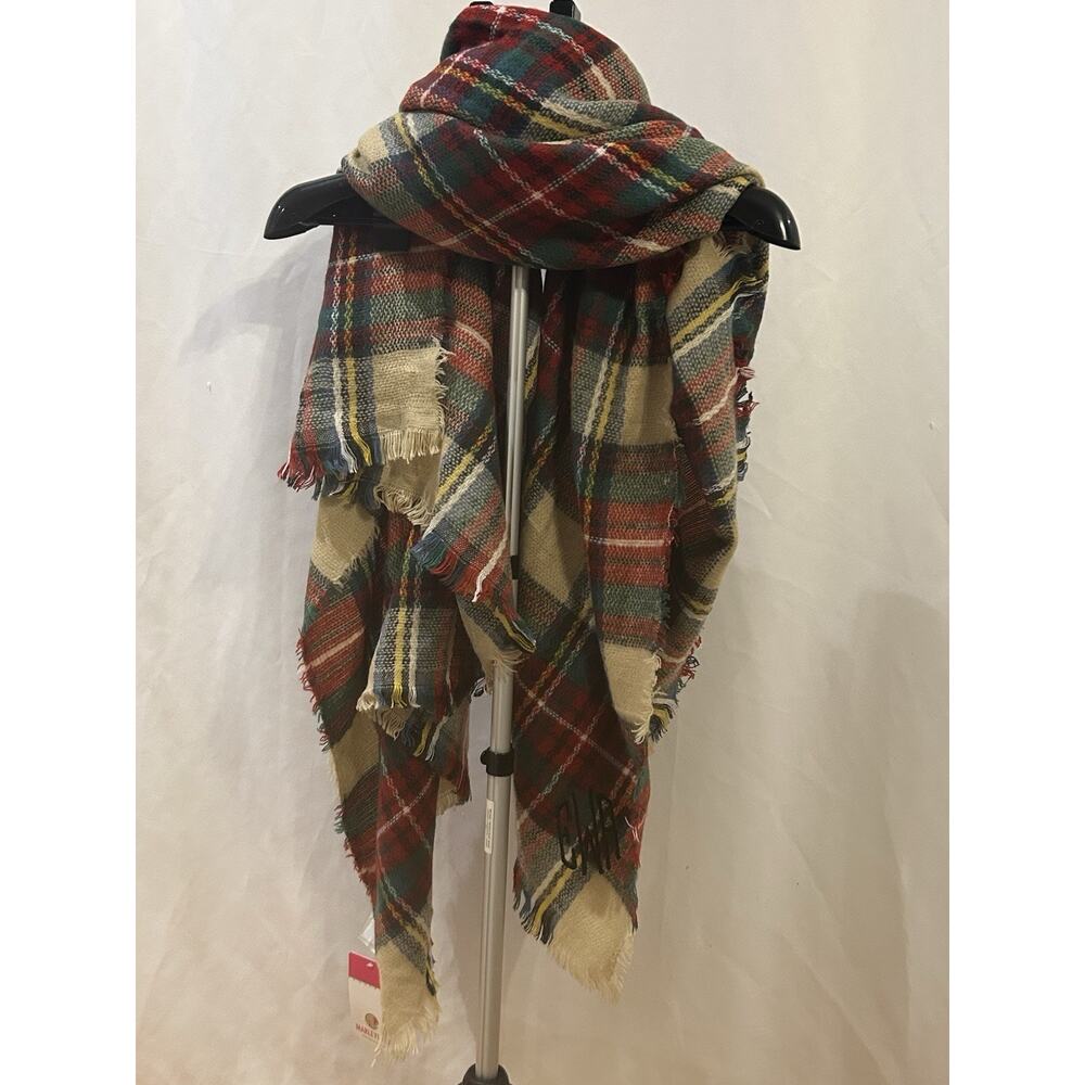 NWT Marley Lilly Plaid Scarf - Picture 2 of 7